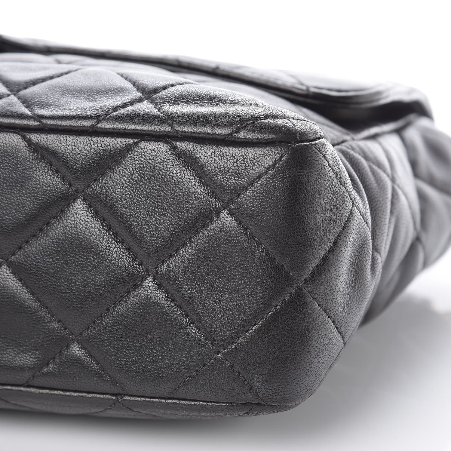 Chanel Lambskin Quilted Medium Single Flap Black 10 of 11