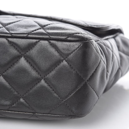 Chanel Lambskin Quilted Medium Single Flap Black 10 of 11