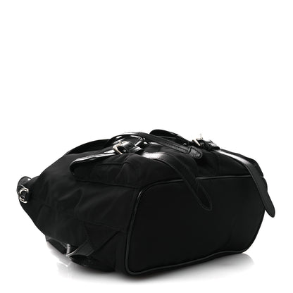 Prada Tessuto Nylon Soft Calfskin Backpack Black 3 of 10