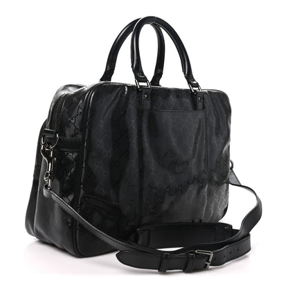 Gucci Imprime Monogram Medium Travel Bag Black 3 of 10
