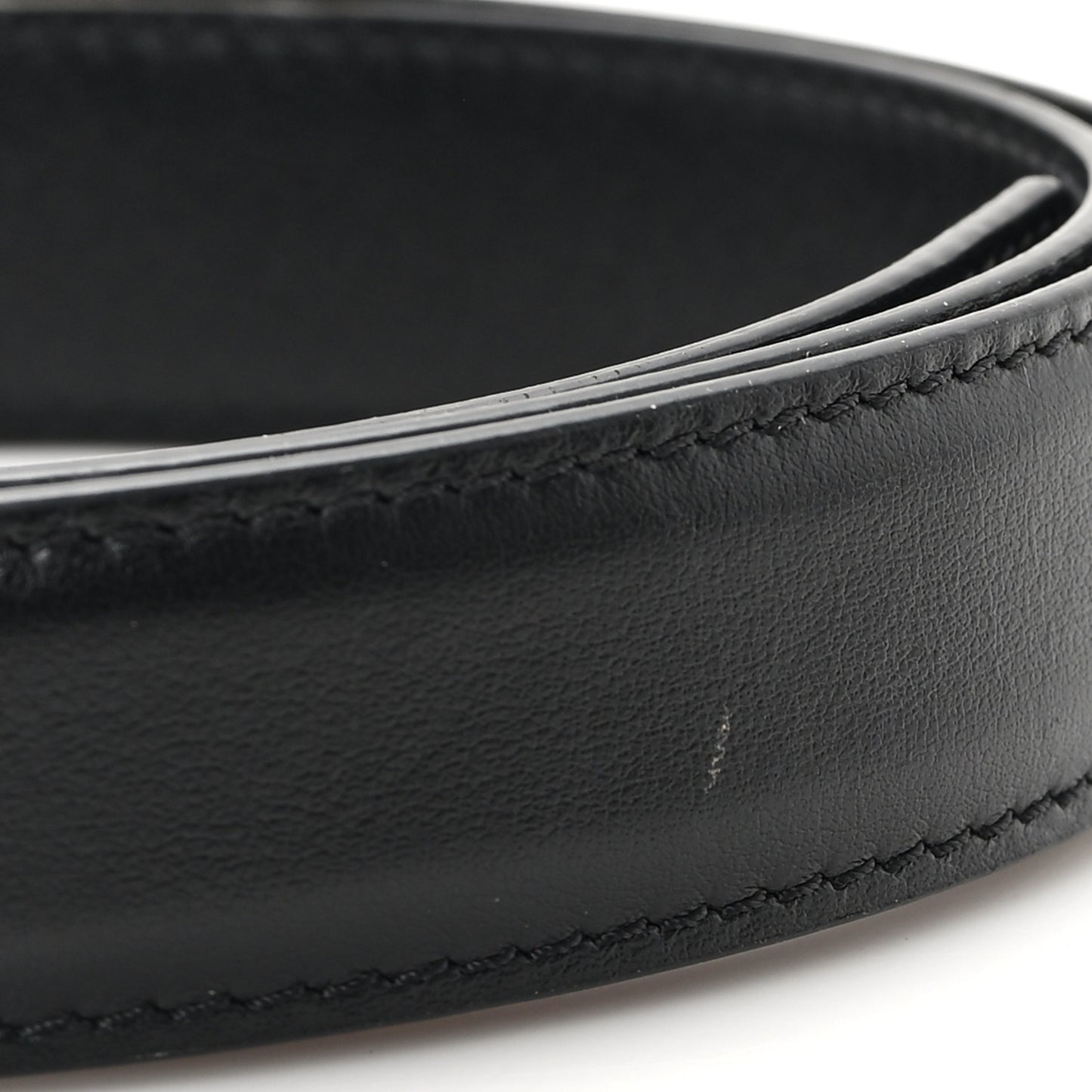 Calfskin La Medusa Skinny 90 36 Belt Black