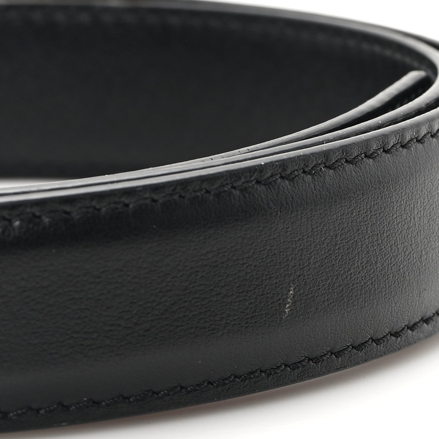 Versace Calfskin La Medusa Skinny 90 36 Belt Black 6 of 6