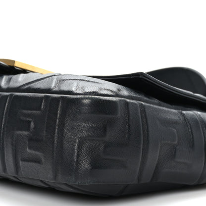 Fendi Nappa FF 1974 Embossed Baguette Black 8 of 8