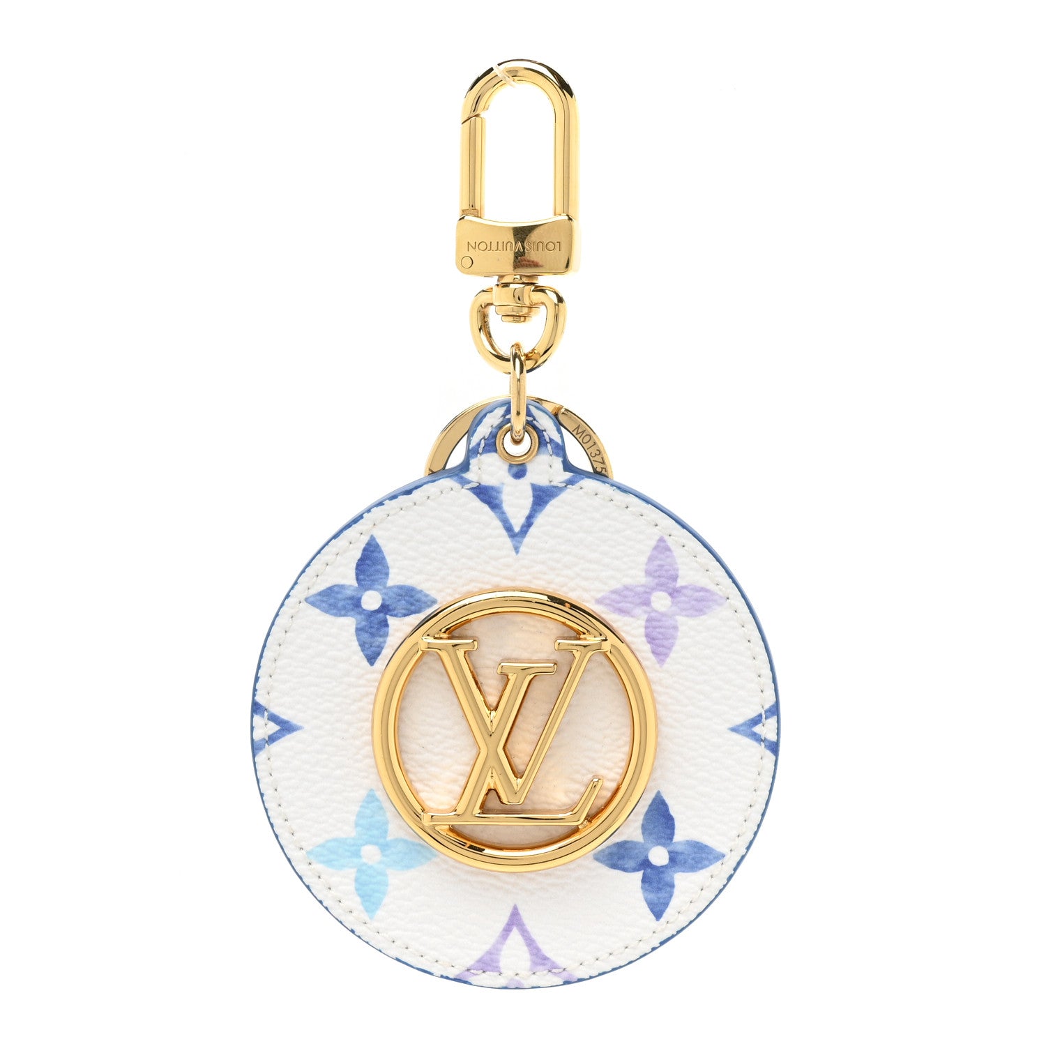 Louis Vuitton Monogram Illustre Resort Bag Charm Key Holder Blue 1 of 3