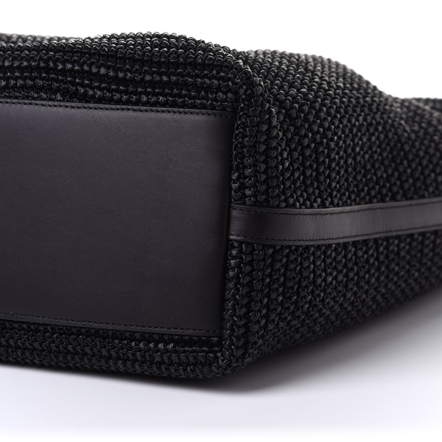 Raffia Tote Black