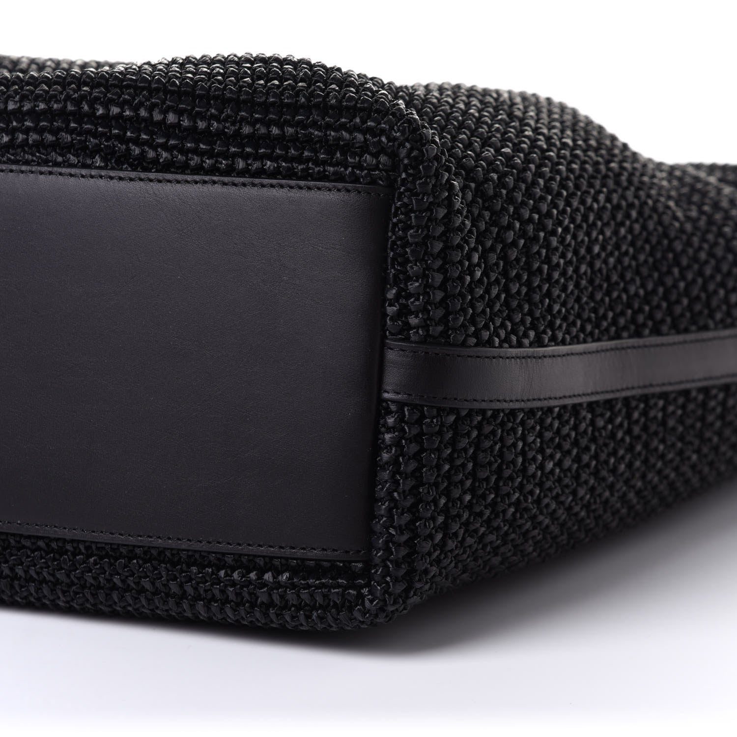 Saint Laurent Raffia Tote Black 12 of 12