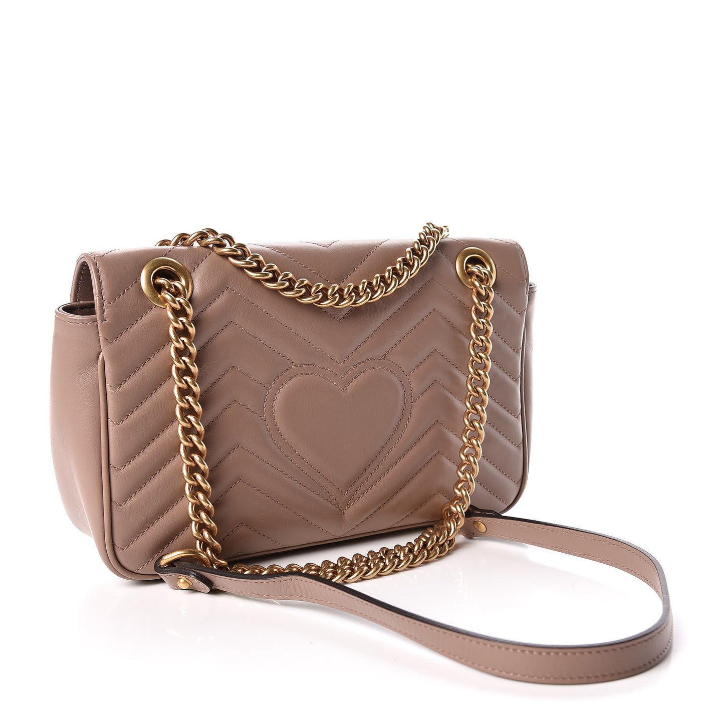 Calfskin Matelasse Small GG Marmont Shoulder Bag Porcelain Rose