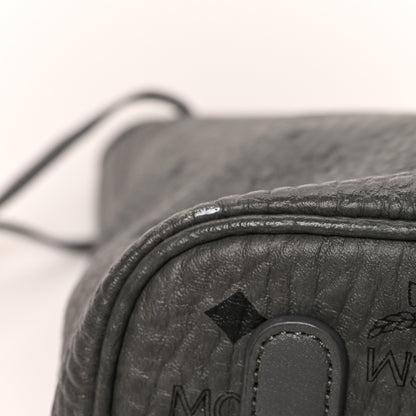 MCM Visetos Medium Liz Reversible Shopper Tote Phantom Grey 19 of 20