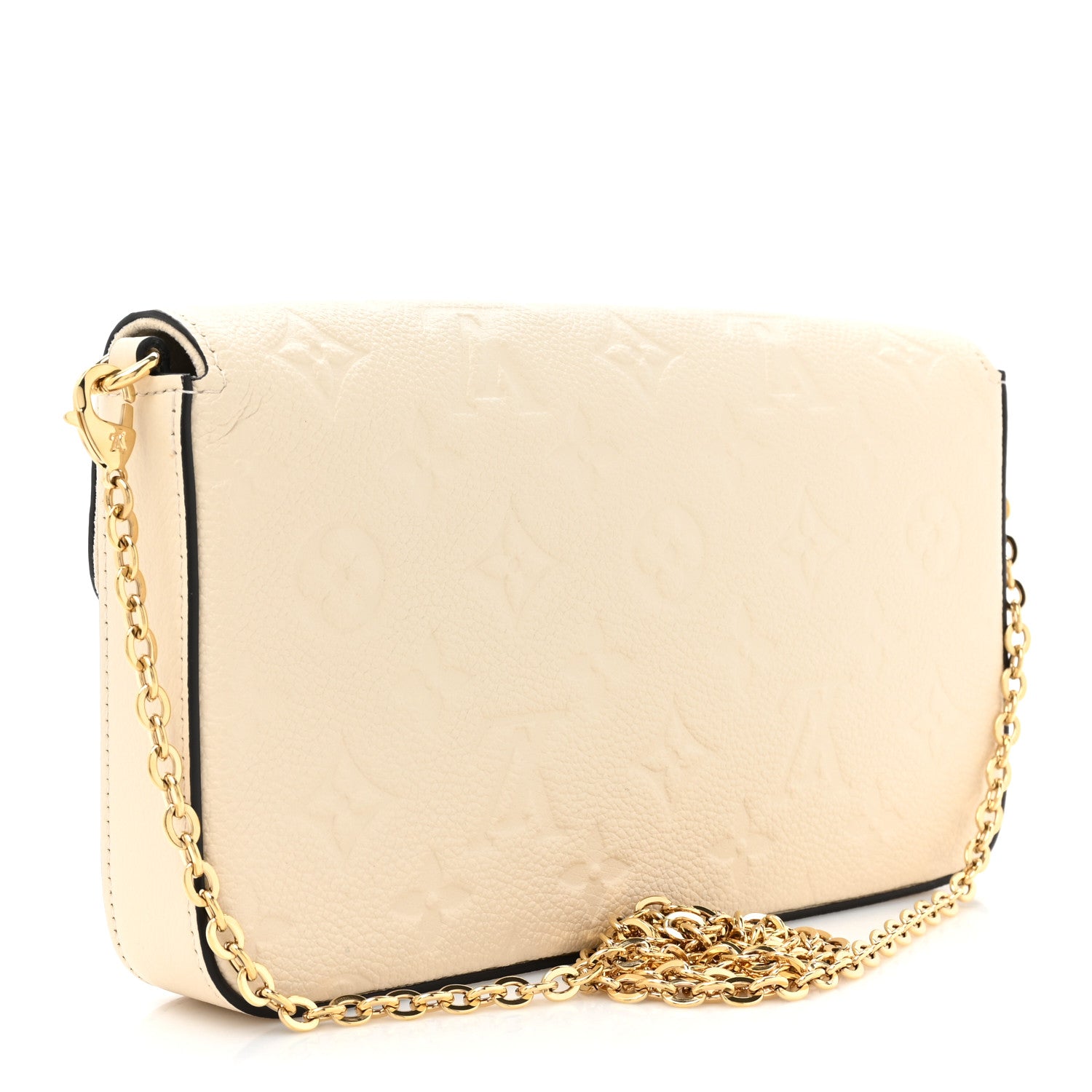 Louis Vuitton Empreinte Pochette Felicie Chain Wallet Cream 4 of 10