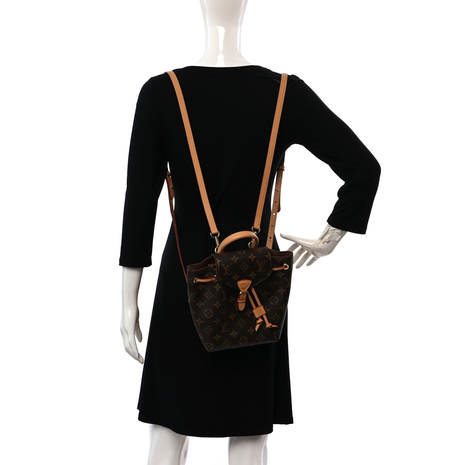 Louis Vuitton Monogram Montsouris BB Backpack Natural 3 of 9