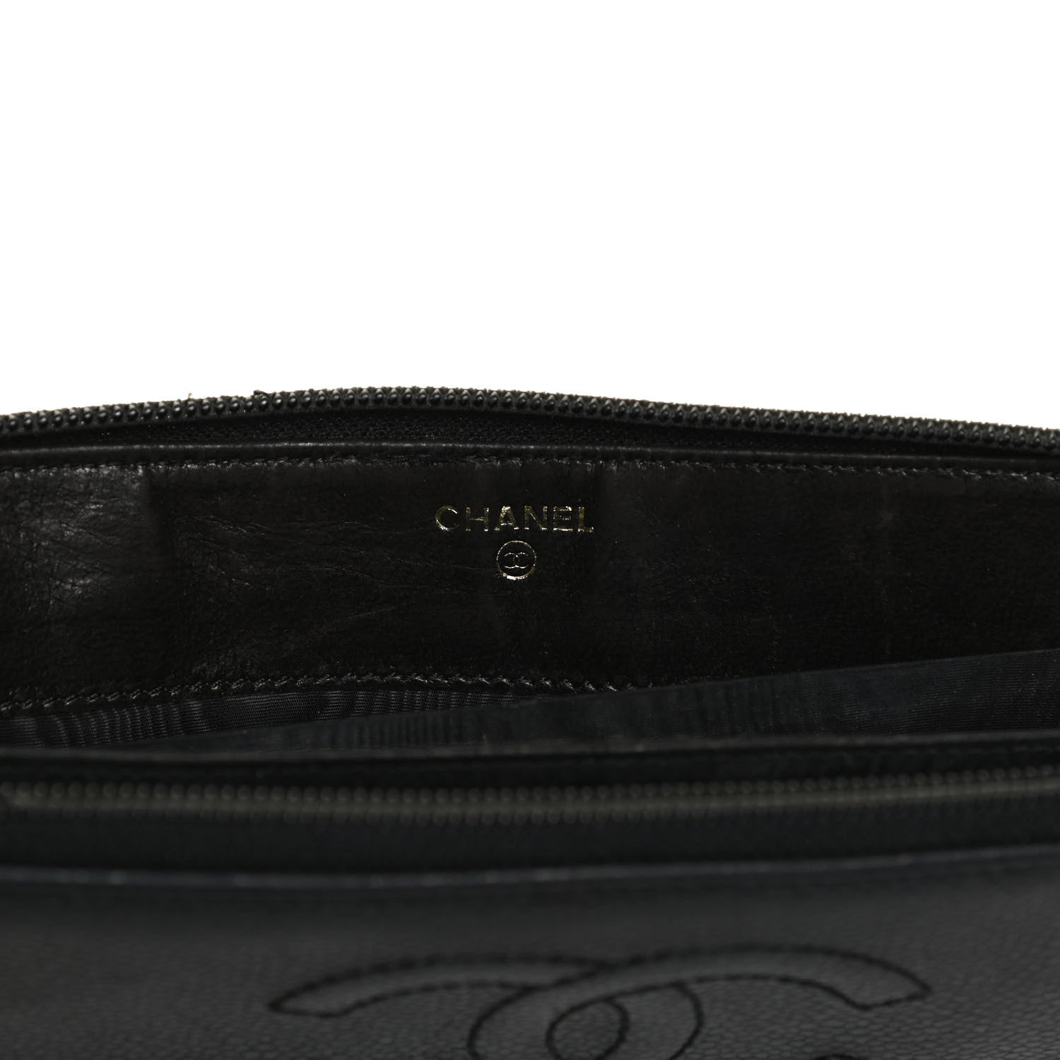 Chanel Caviar Large Timeless CC Zip Around Wallet Black 6 of 16