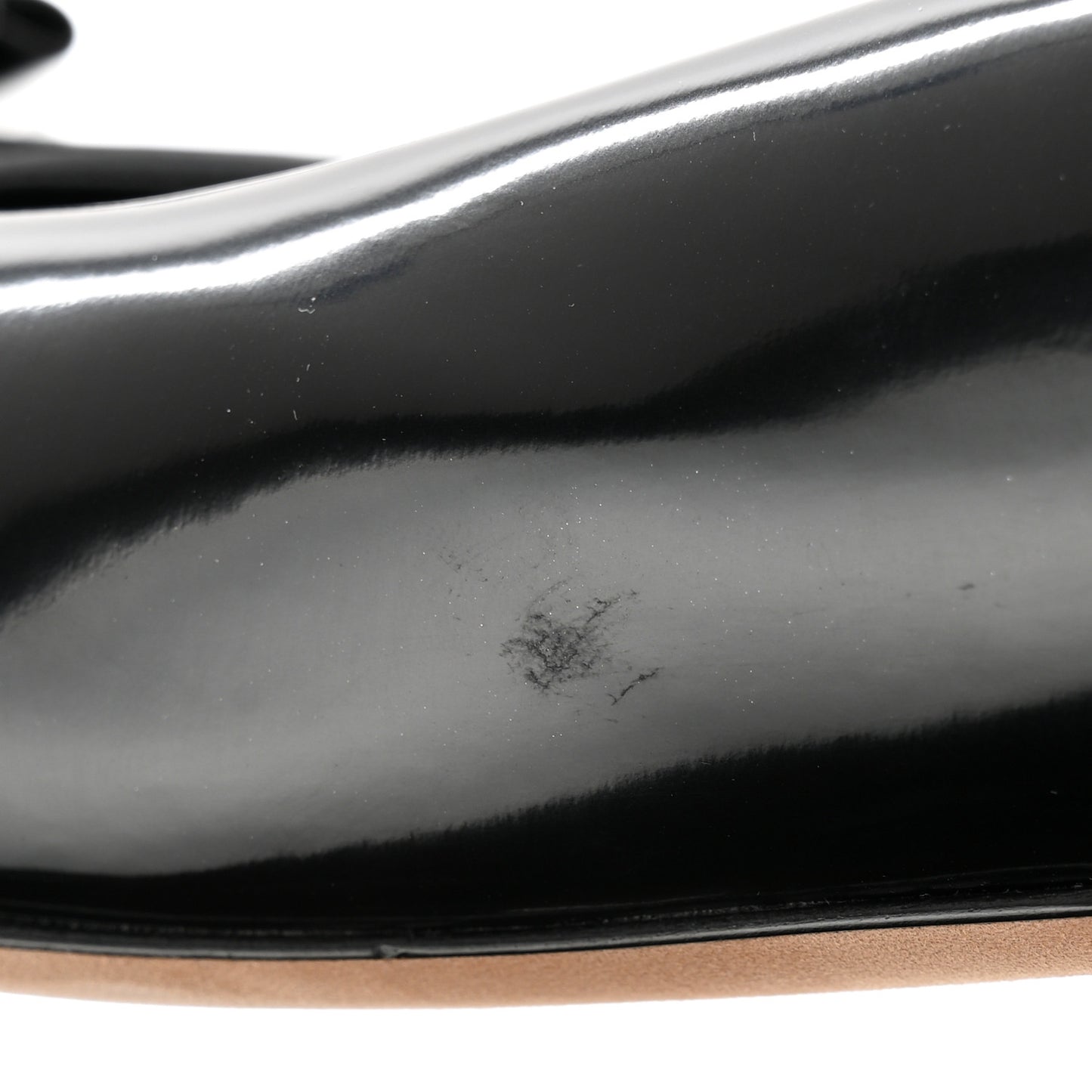 Puffy Lambskin Padded Bow Ballerina Flats 39 Black