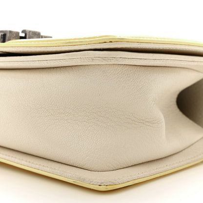 Chanel Goatskin Quilted Patent Small Duo Boy Flap White 10 of 14