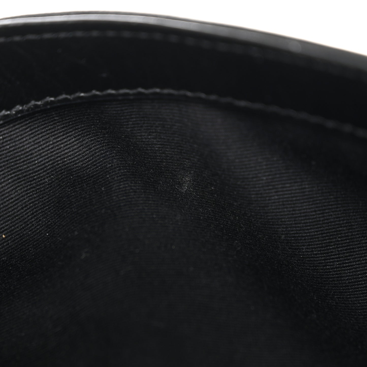 Crinkled Calfskin Matelasse Monogram Baby Niki Chain Satchel Black