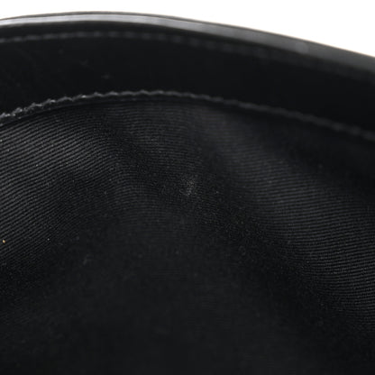Saint Laurent Crinkled Calfskin Matelasse Monogram Baby Niki Chain Satchel Black 12 of 15