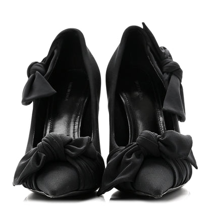 Balenciaga Stretch Cupro Nylon Jersey Knife Knot 110mm Pumps 35 Black 3 of 9