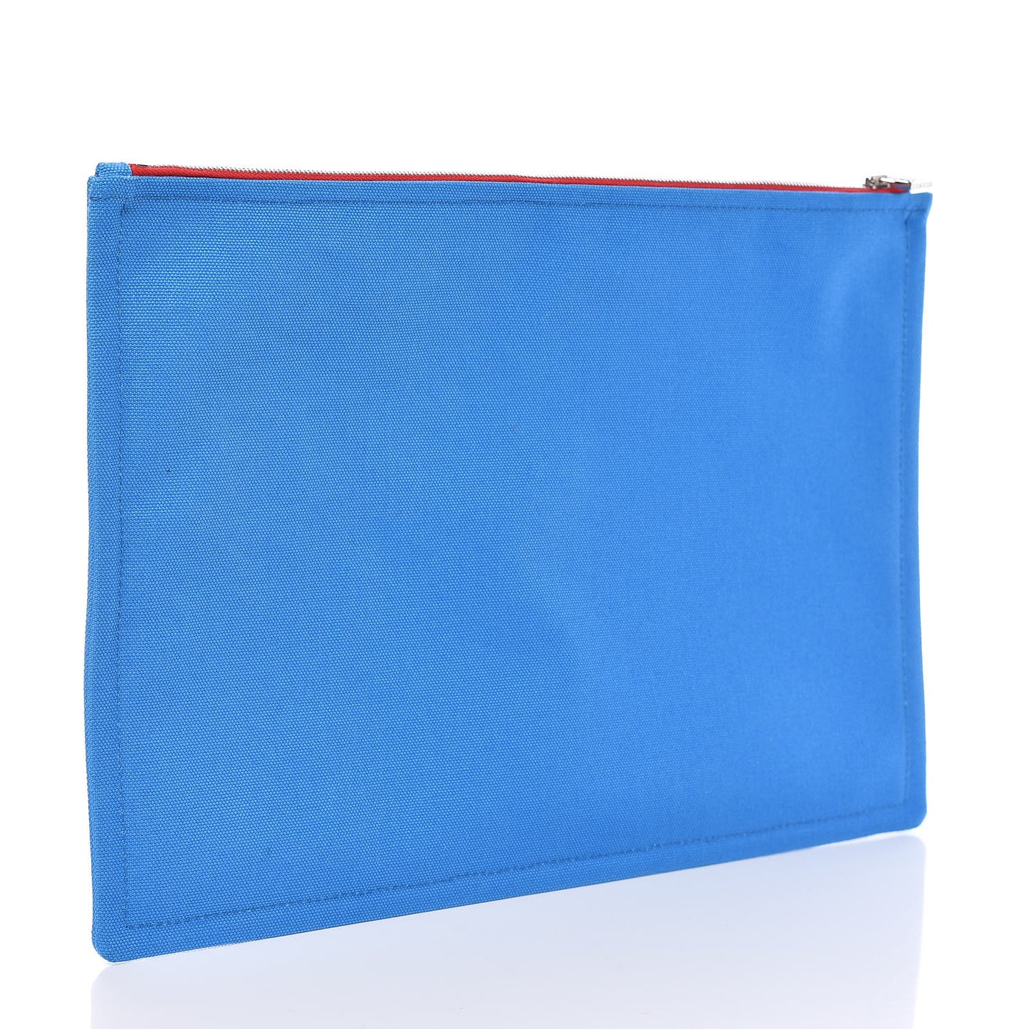 Cotton Canvas Birdie Mitsou Large Flat Case Azur