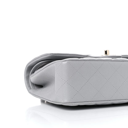 Chanel Caviar Quilted Small Double Flap Grey 6 of 10