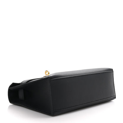 Hermes Swift Kelly Pochette Clutch Black 4 of 10
