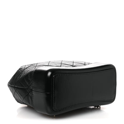 Chanel Aged Calfskin Quilted Small Gabrielle Backpack Black 3 of 9