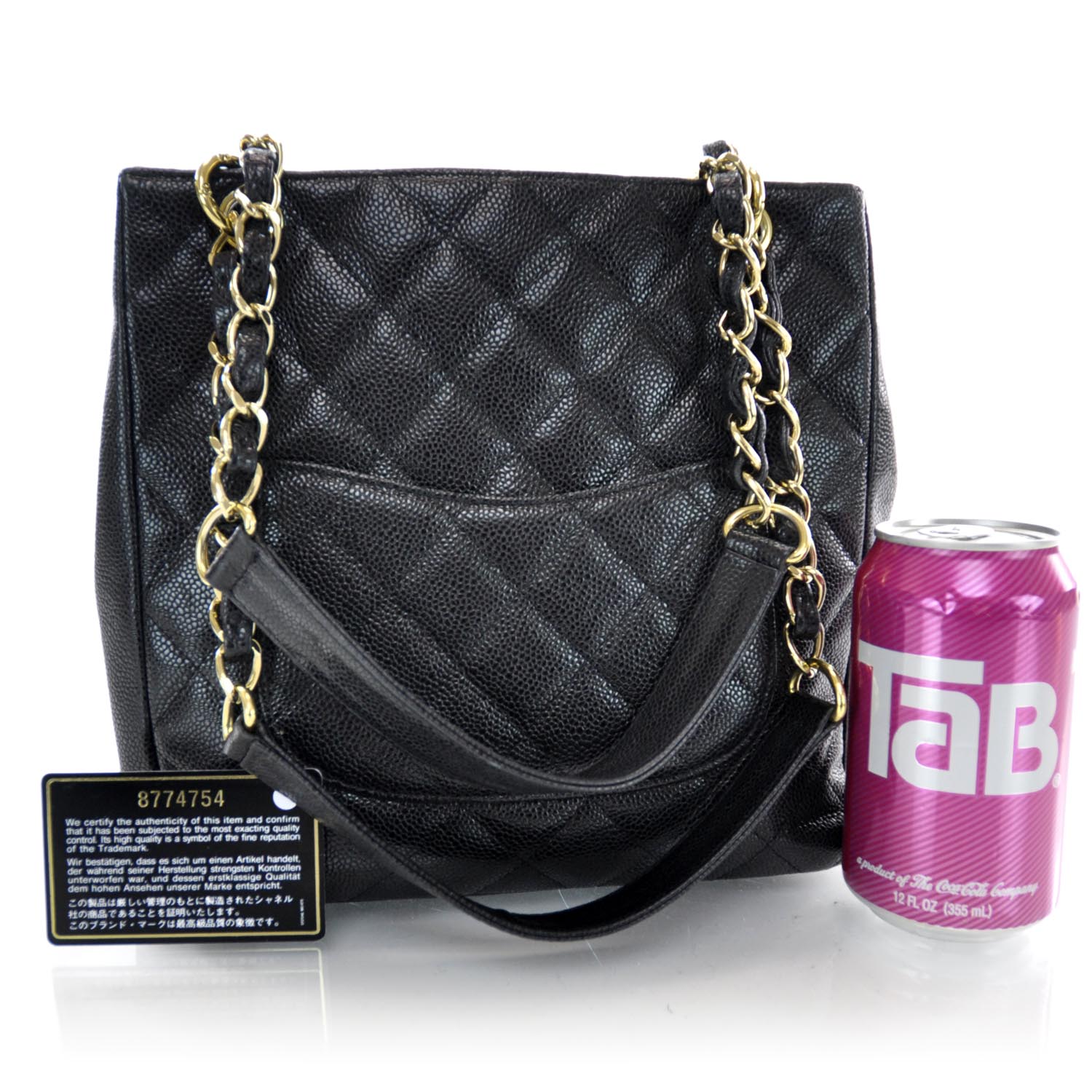 Chanel Caviar Petit Shopping Tote PST Black 3 of 9