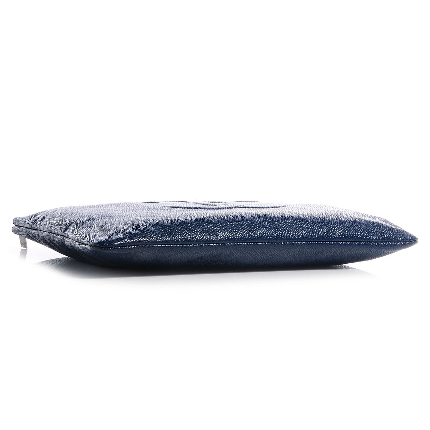 Caviar CC Flat Cosmetic Pouch Navy Blue