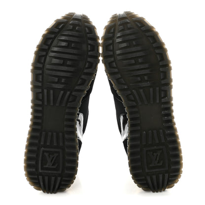 Louis Vuitton Suede Monogram Run Away Sneakers 37.5 Black 6 of 9