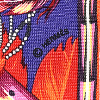Hermes Silk Brazil Twilly Iris Orange Jaune 3 of 4