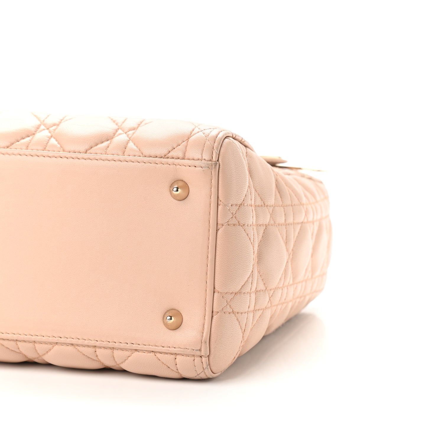 Lambskin Cannage Medium Lady Dior Light Pink