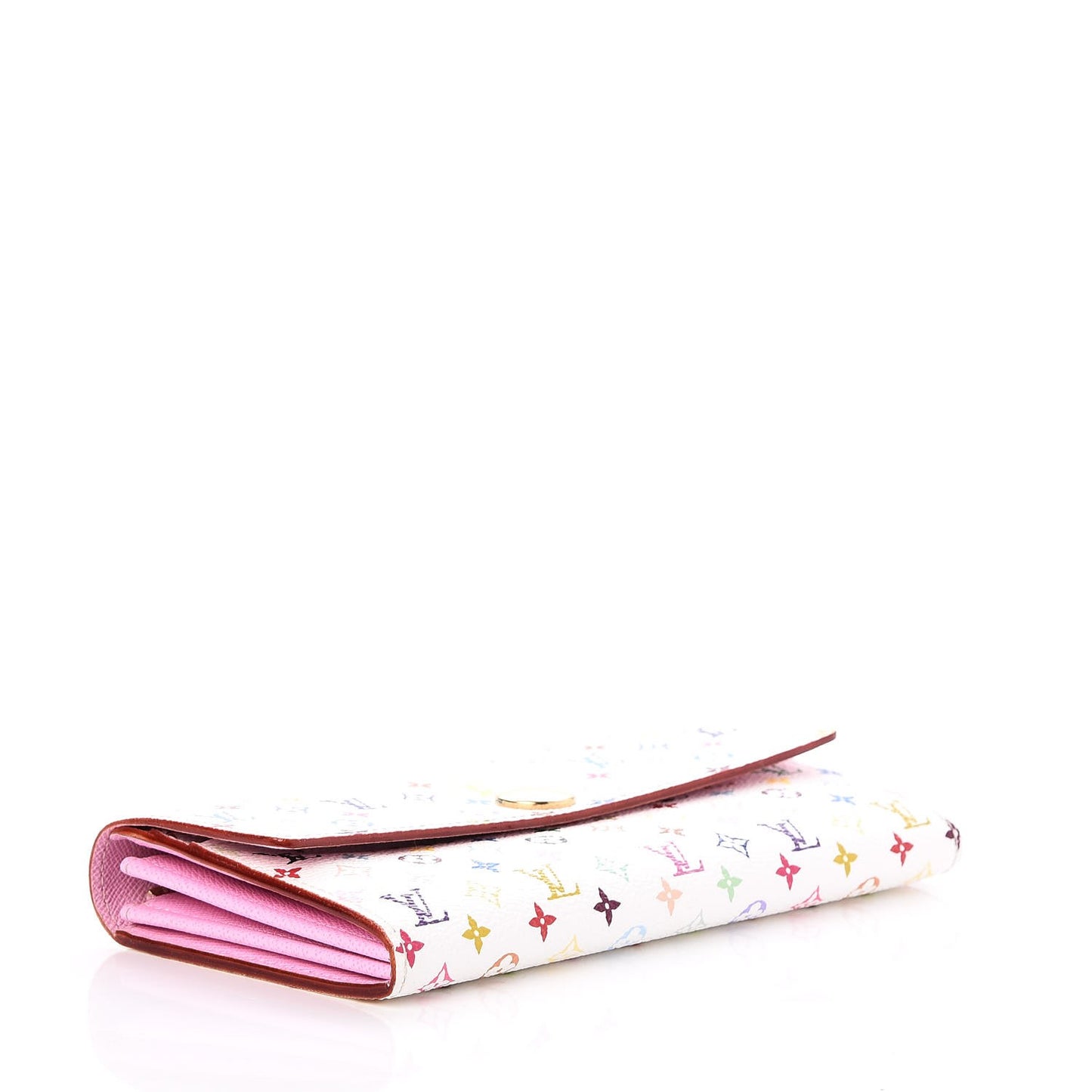 Monogram Multicolor Sarah Wallet White Litchi