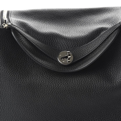 Hermes Taurillon Clemence Lindy 30 Black 9 of 10