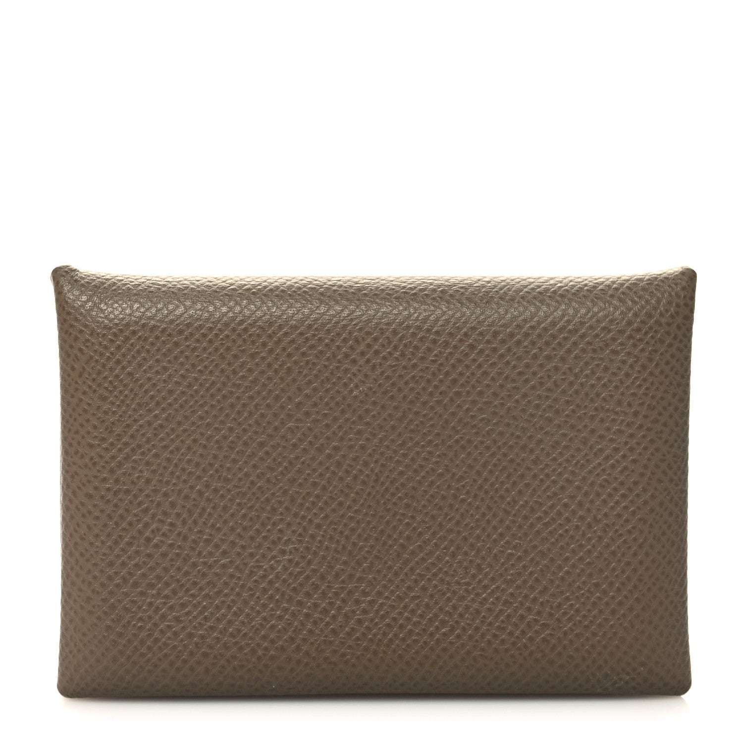 Hermes Epsom Calvi Card Case Etoupe 1 of 11