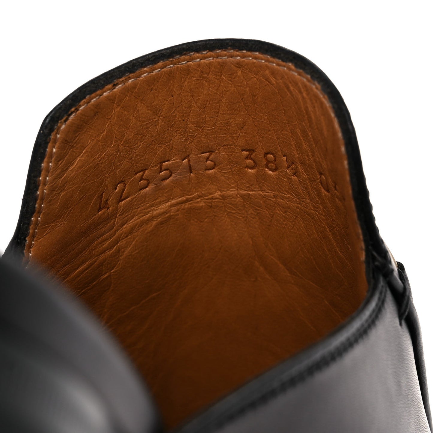 Calfskin Womens Princetown Slippers 38.5 Black