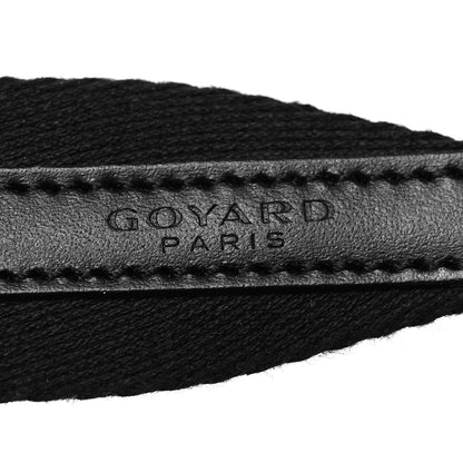 Goyard Canvas Calfskin Adjustable Shoulder Strap Black 4 of 6