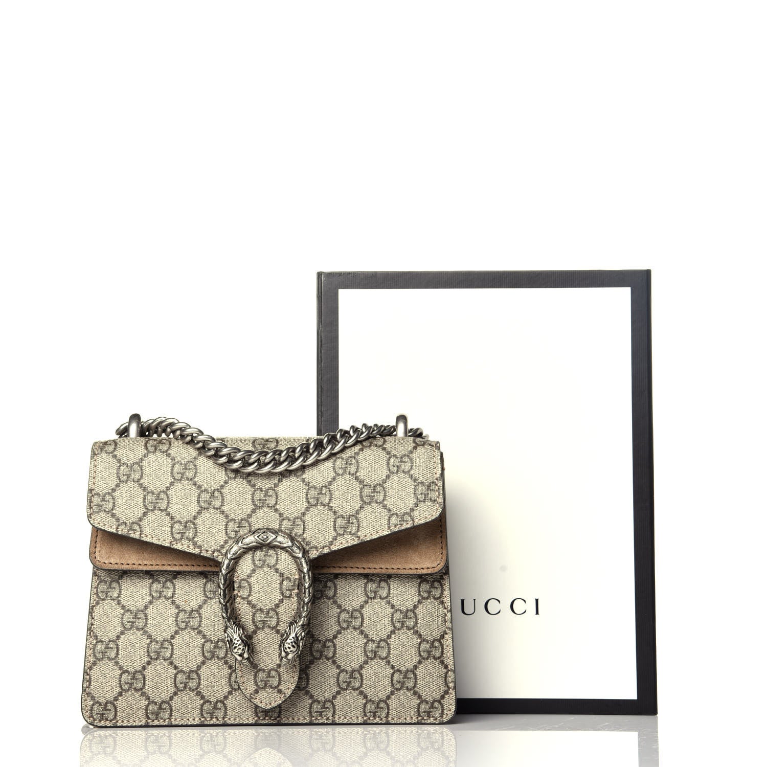 Gucci GG Supreme Monogram Mini Dionysus Shoulder Bag Taupe 10 of 10