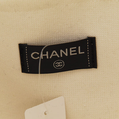 Chanel Terry Cotton CC Beach Tote Towel Set Black White 7 of 12
