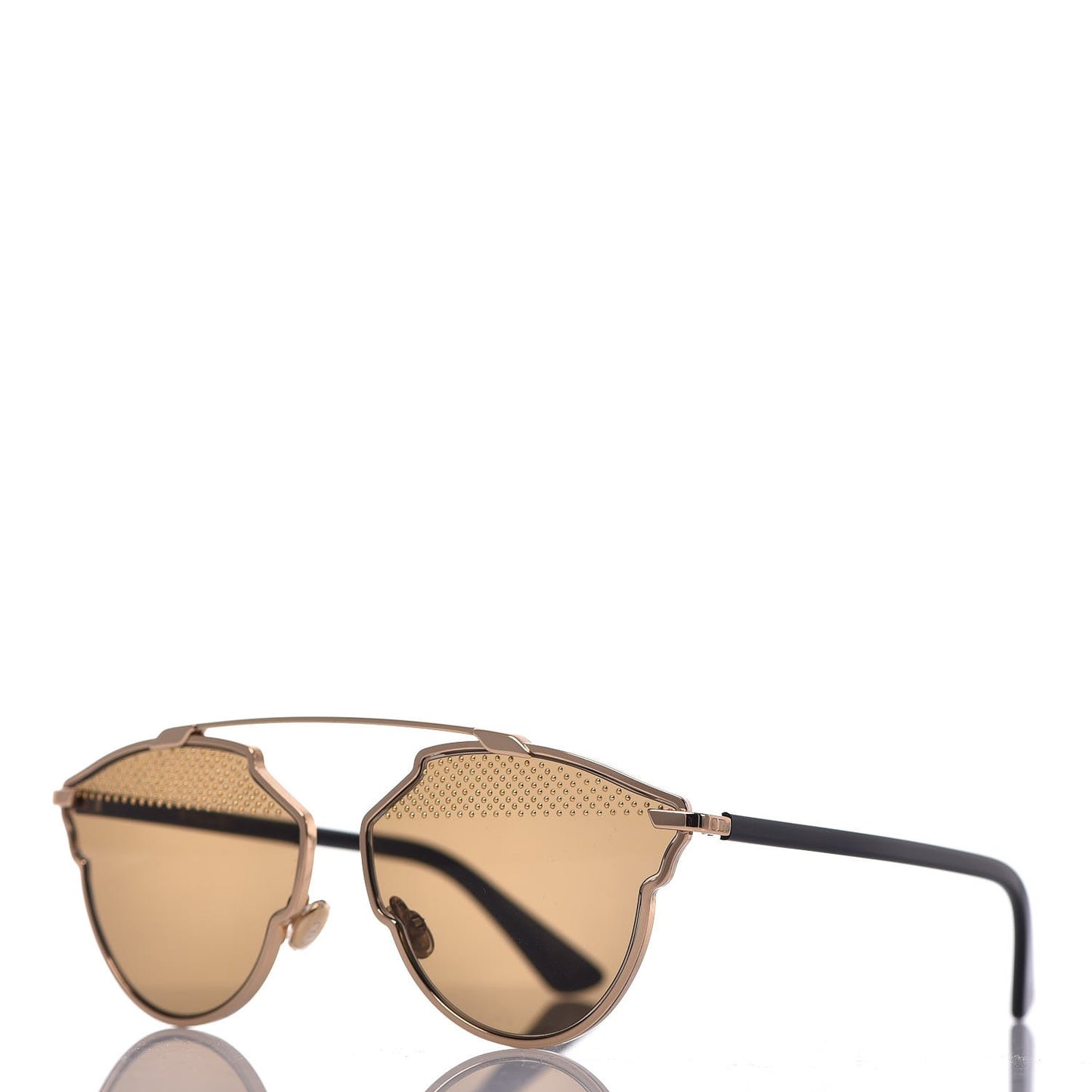 Studded So Real Sunglasses Gold