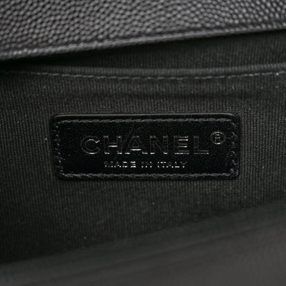 Chanel Caviar Quilted Medium Boy Flap Black 6 of 10