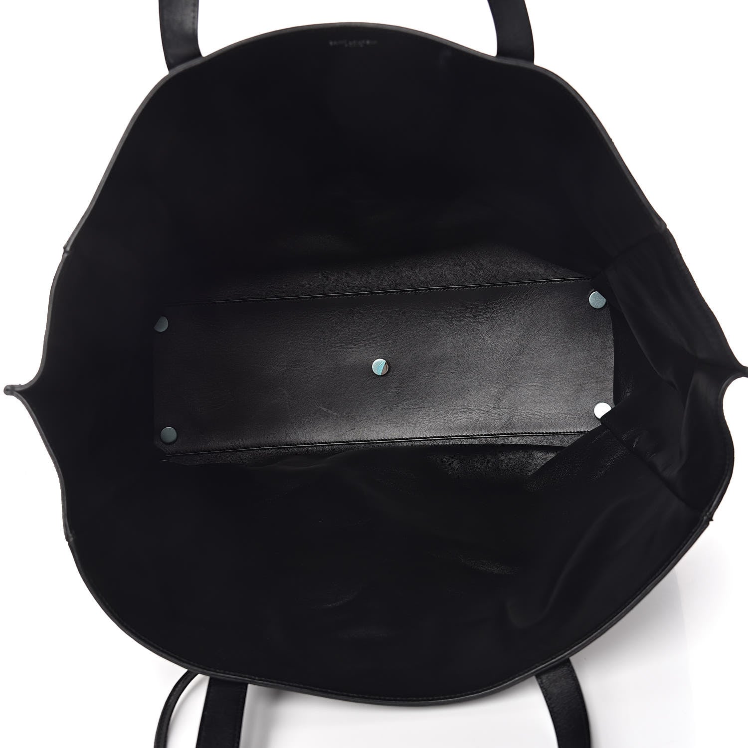 Saint Laurent Calfskin Suede Studded Reversible East West Shopping Tote Black 10 of 15