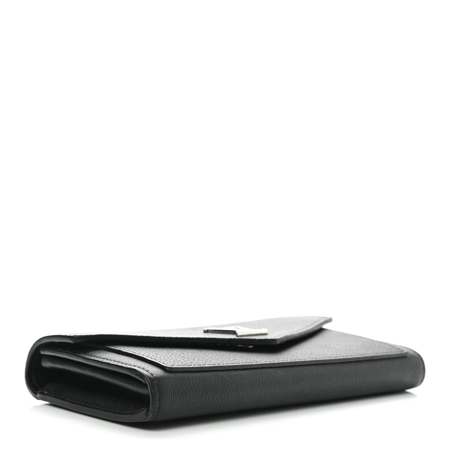 Soft Calfskin My Lockme Wallet Black