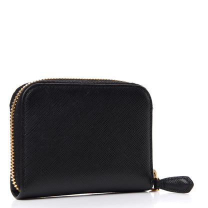 Prada Saffiano Metal Coin Purse Black 3 of 7