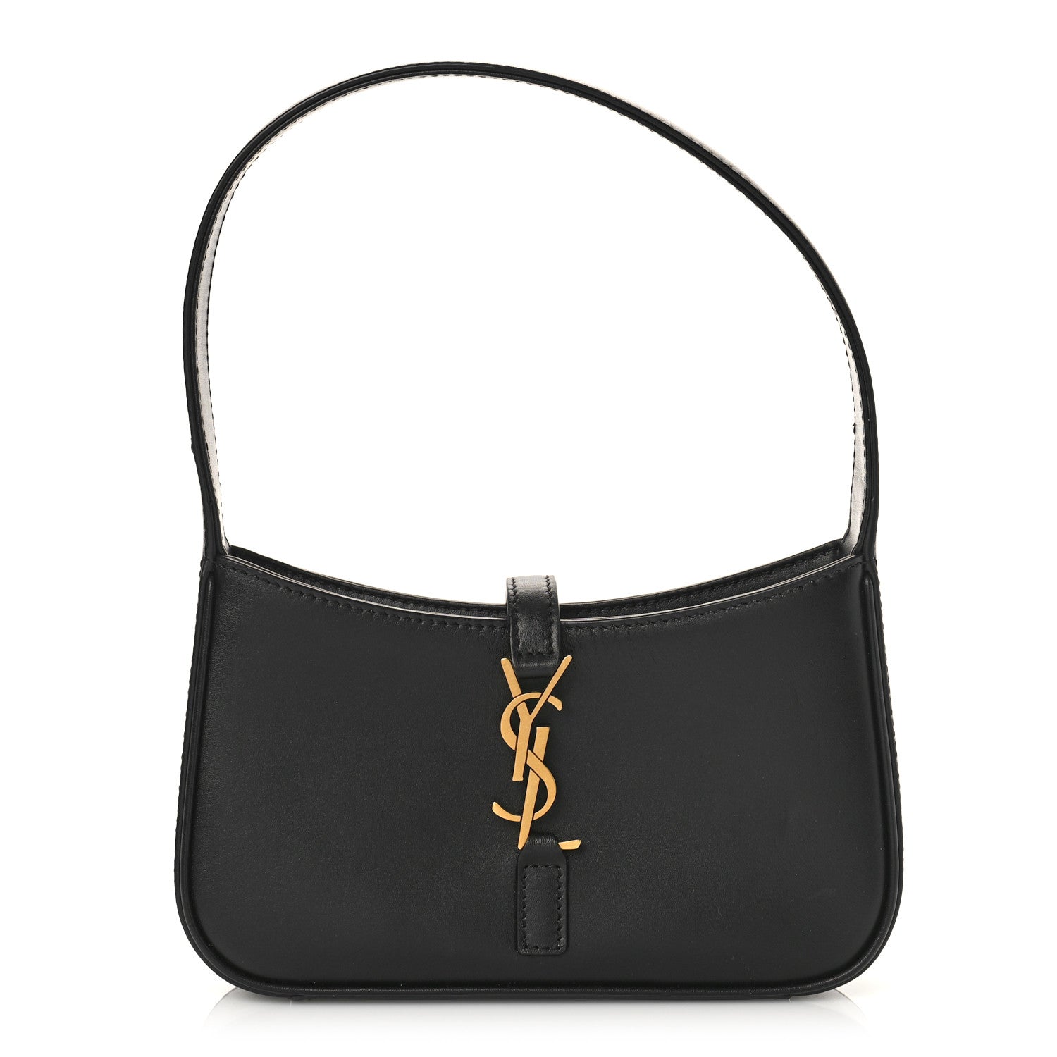 Saint Laurent Smooth Calfskin Le 5 A 7 Mini Hobo Black 1 of 8