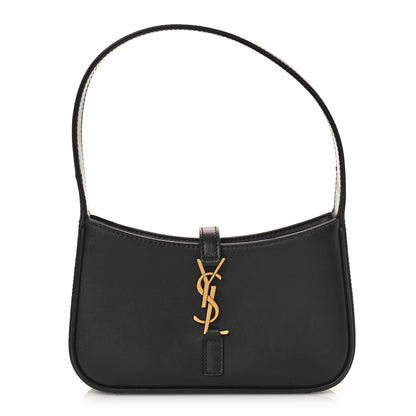 Saint Laurent Smooth Calfskin Le 5 A 7 Mini Hobo Black 1 of 8