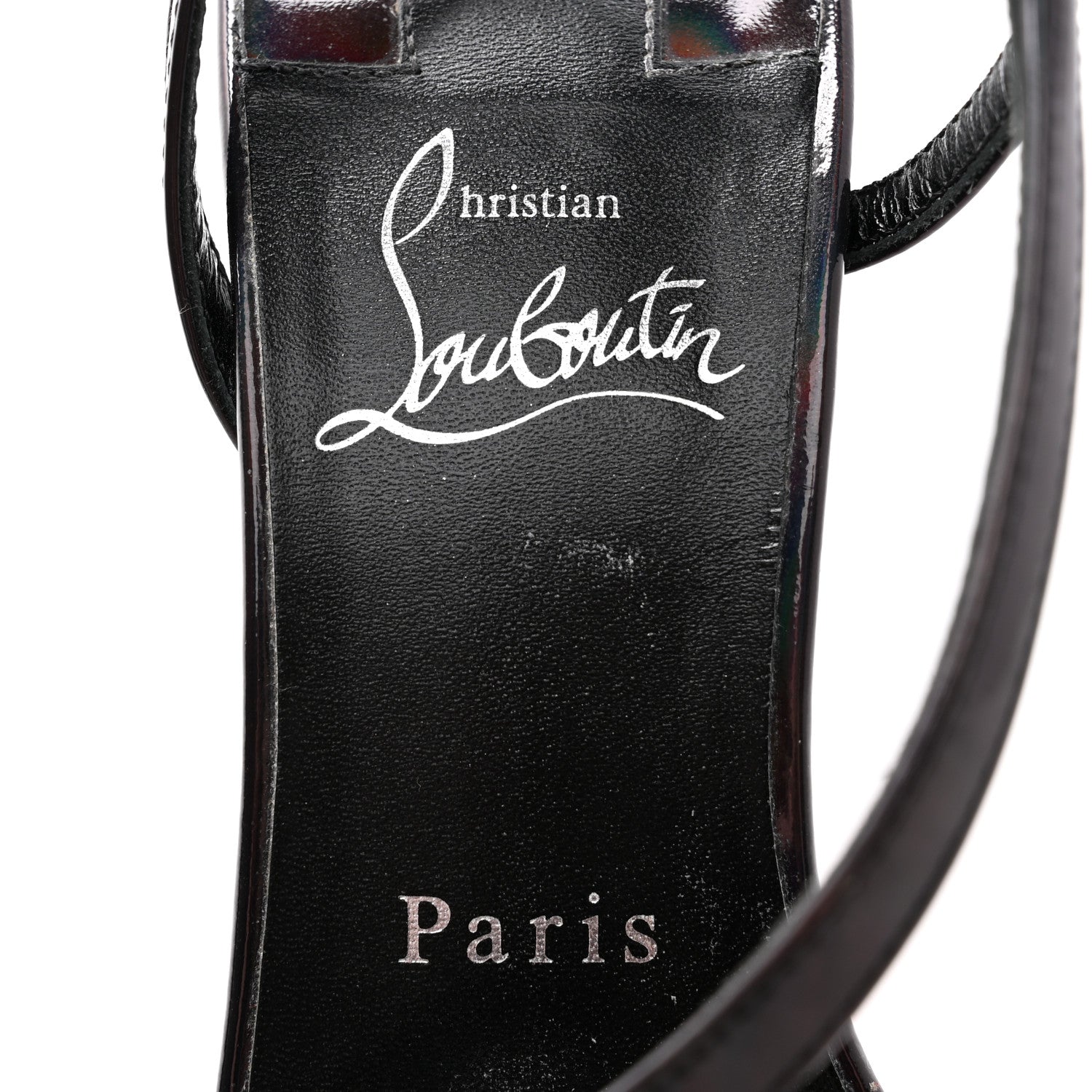 Christian Louboutin Patent Psychic Rosalie 100 Sandals 36.5 Black 6 of 8