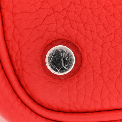 Hermes Taurillon Clemence Picotin Lock 18 PM Rouge de Coeur 29 of 34