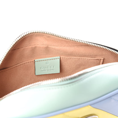 Gucci Calfskin Matelasse Diagonal Small GG Marmont Chain Shoulder Bag Multicolor Pastel 7 of 10