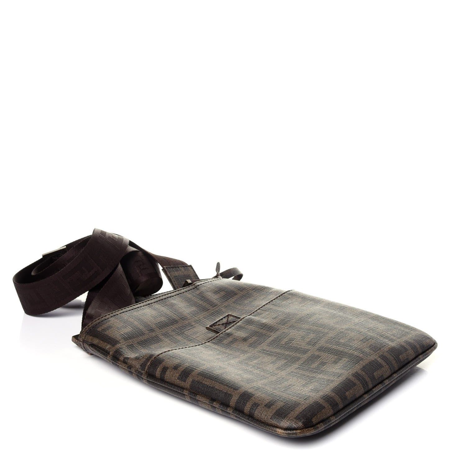 Fendi Zucca Spalmati Messenger Bag Tobacco 4 of 12