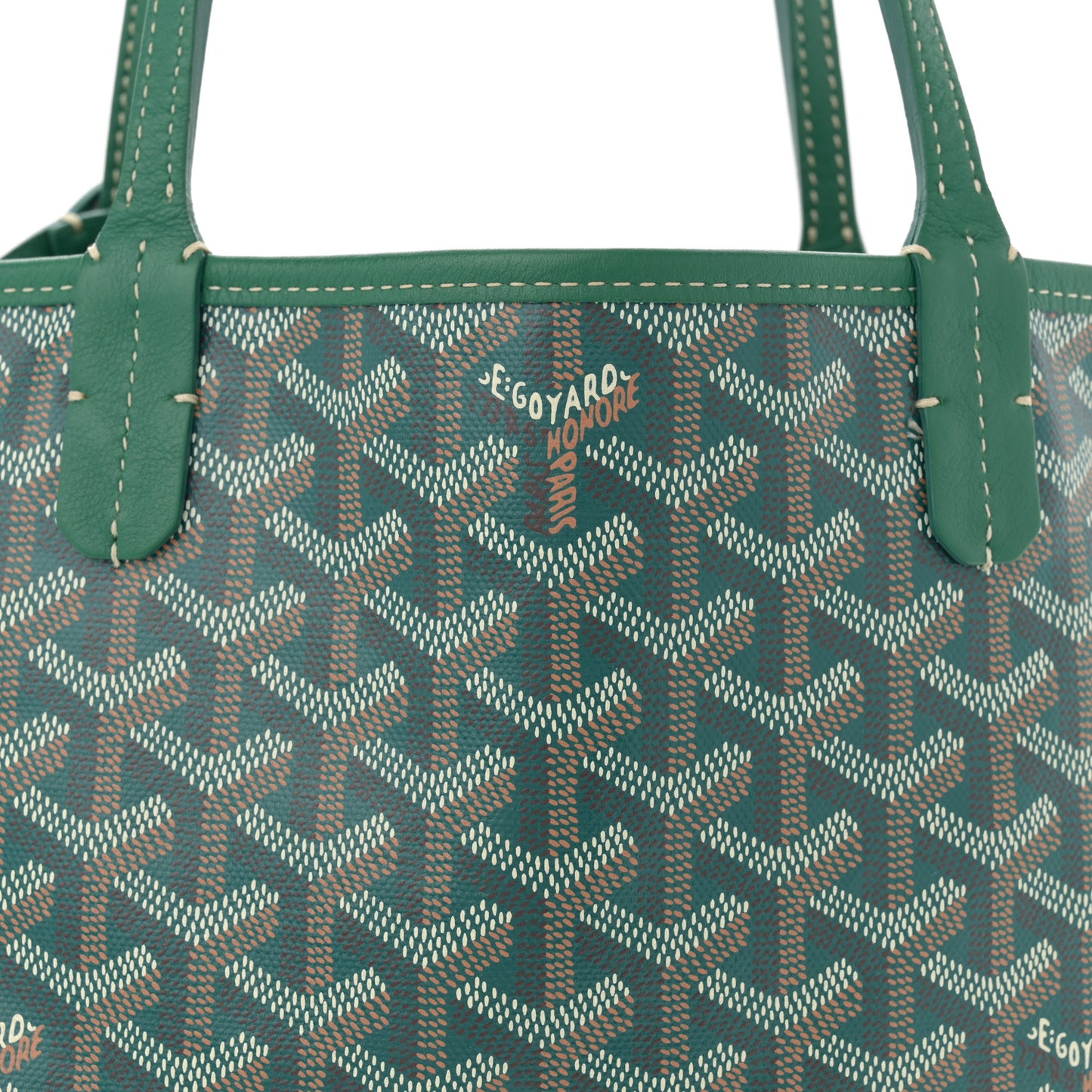 Goyardine Reversible Mini Anjou Green