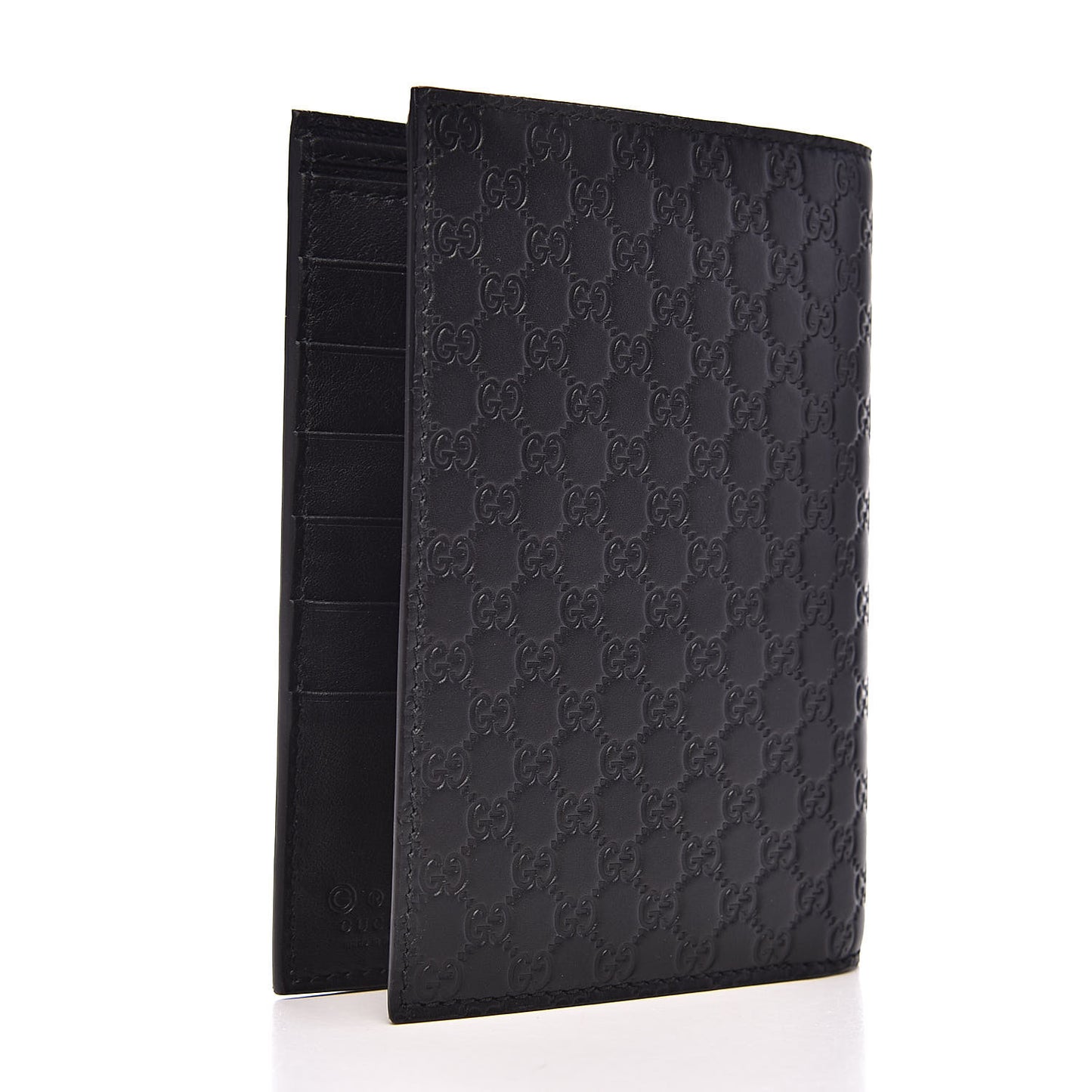 Microguccissima Passport Case Black