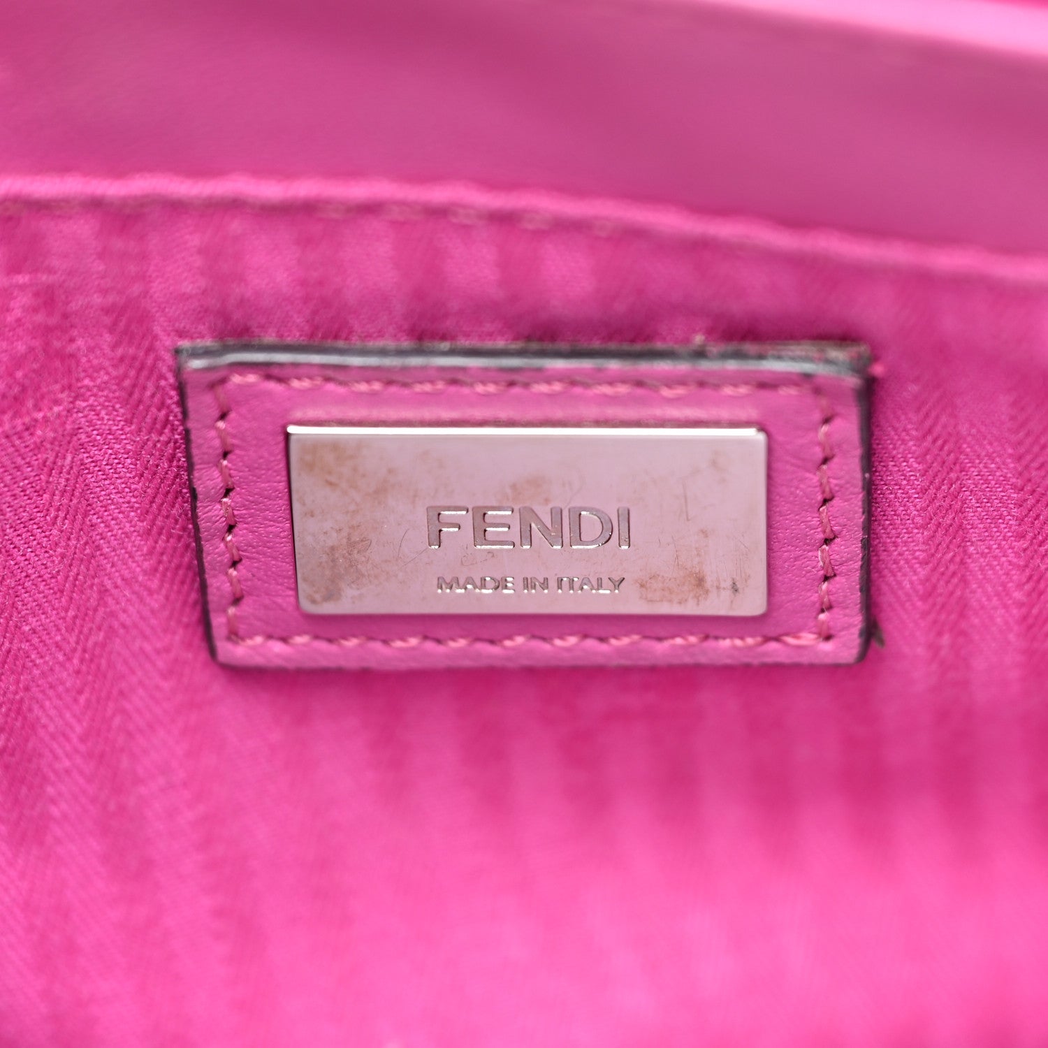 Fendi Vitello Elite Petite 2Jours Tote Magenta 6 of 23
